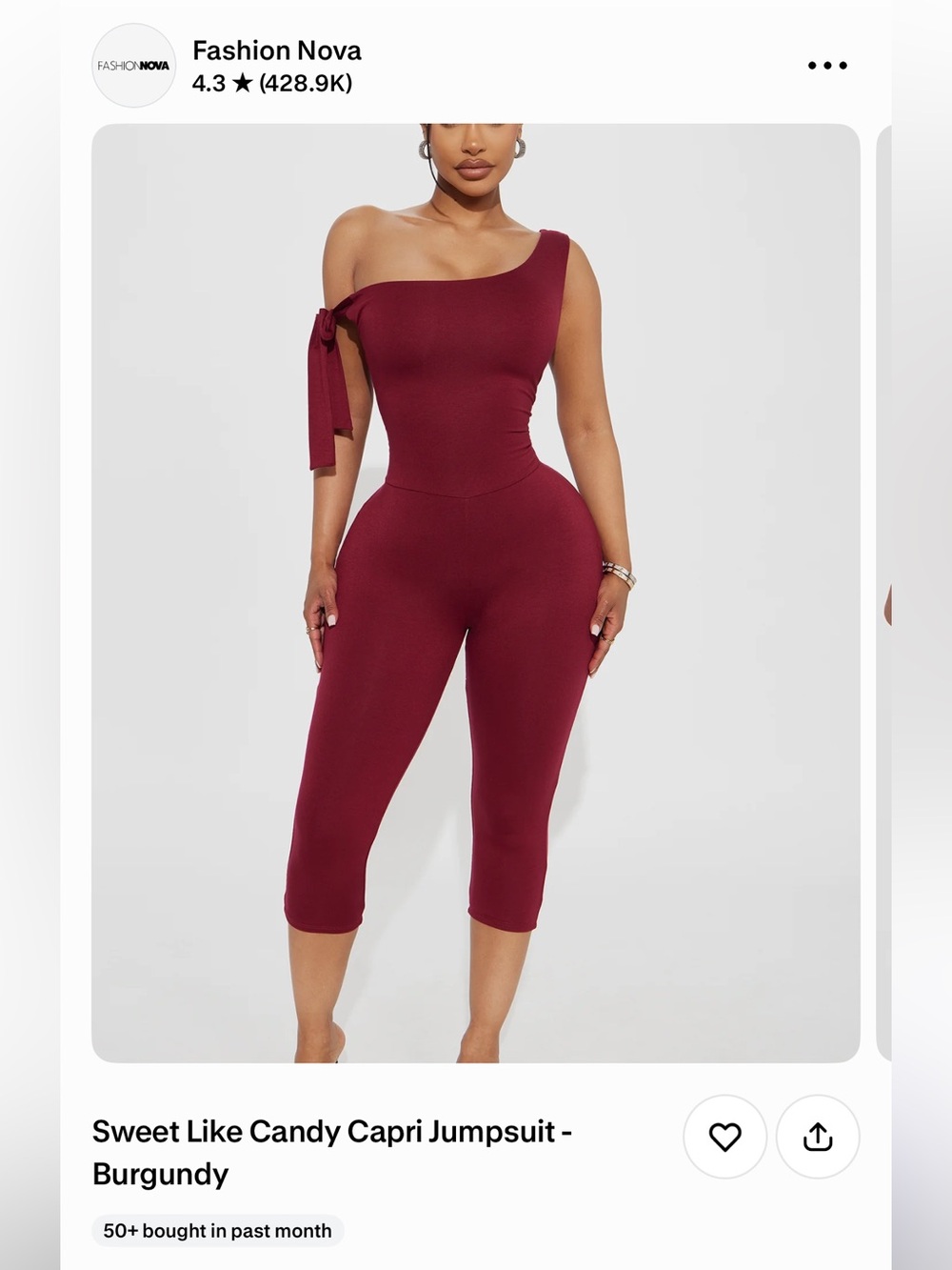Sweet like candy capri jumpsuit